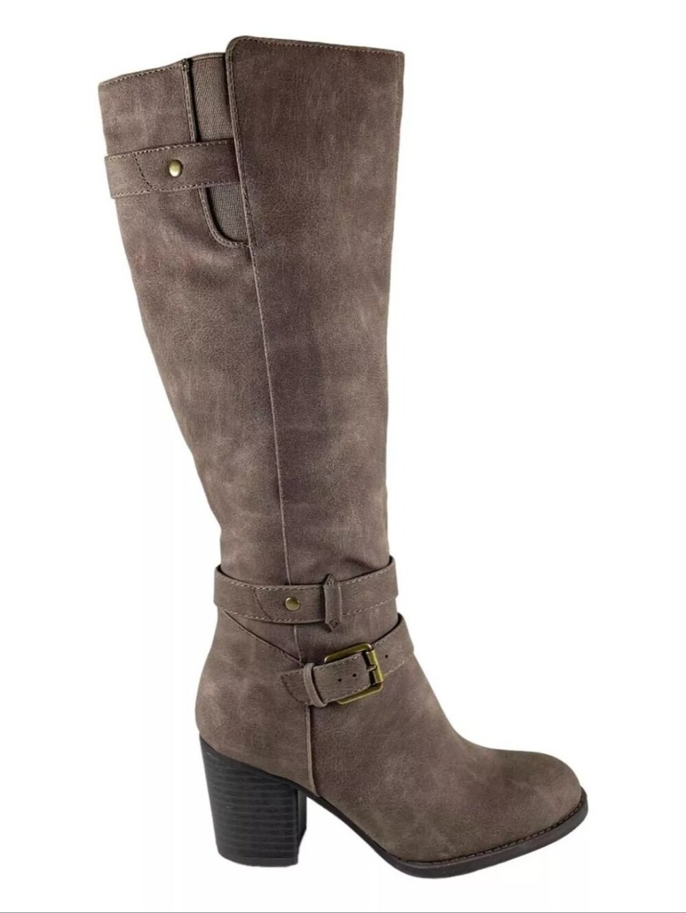 Natural Soul-Taupe- Knee high Boots-8.5W